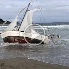 Beached Sailboat