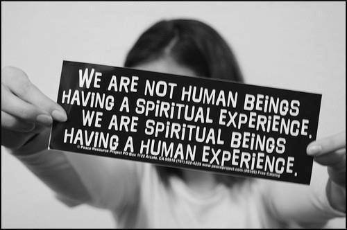 We Are Spiritual Beings Poster 